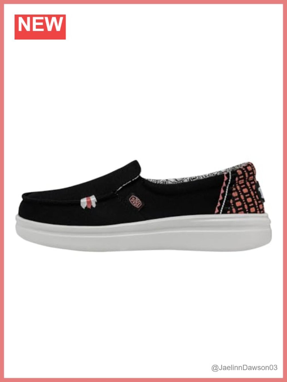 Woven Textile Slip On Loafers with Memory Foam Insole Platform